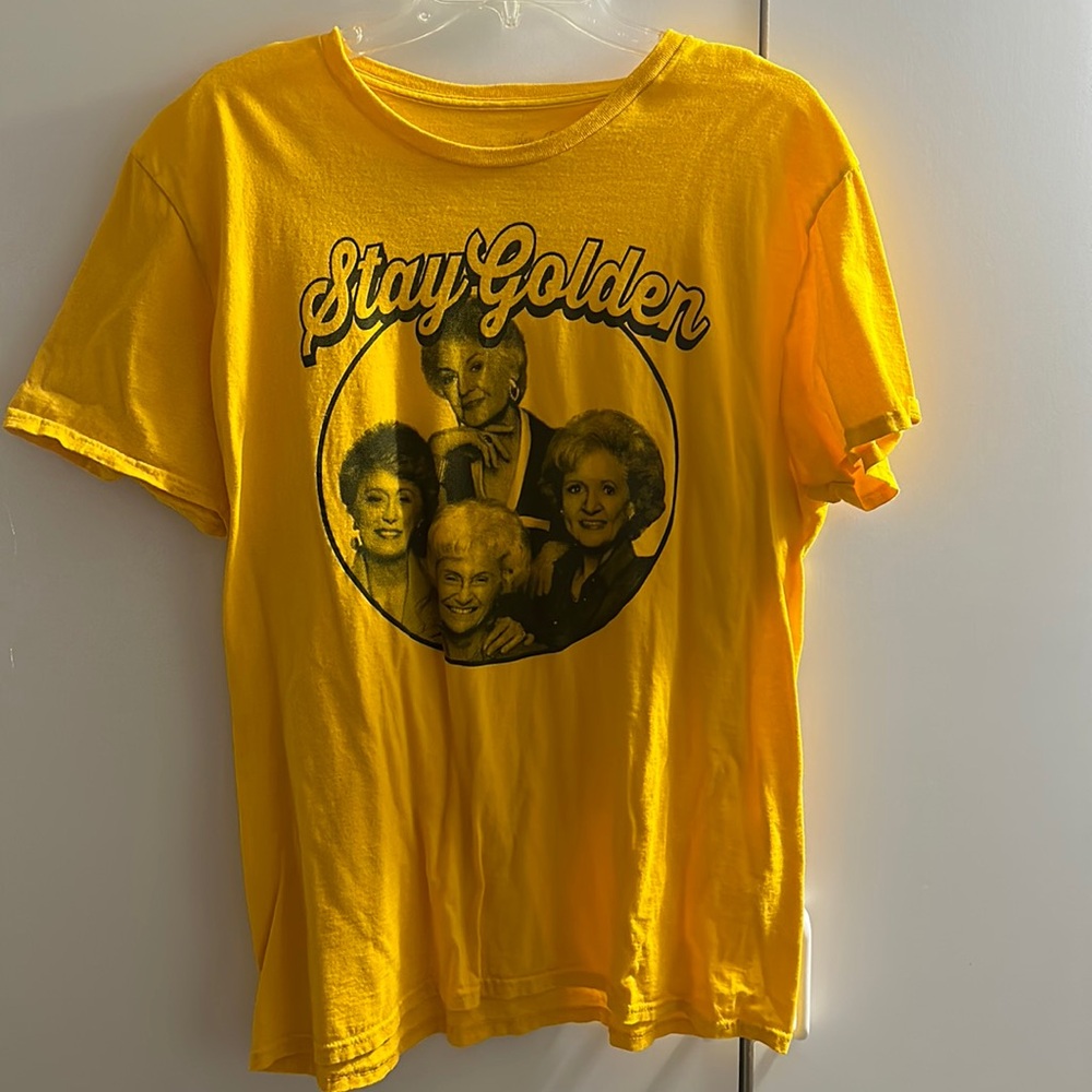 Unisex golden girls tshirt. Gold. Size L. UEC